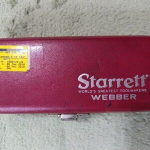 Starrett Webber RS9A1 Steel Block Gauge Set 6 Piece In Case USA-Read
